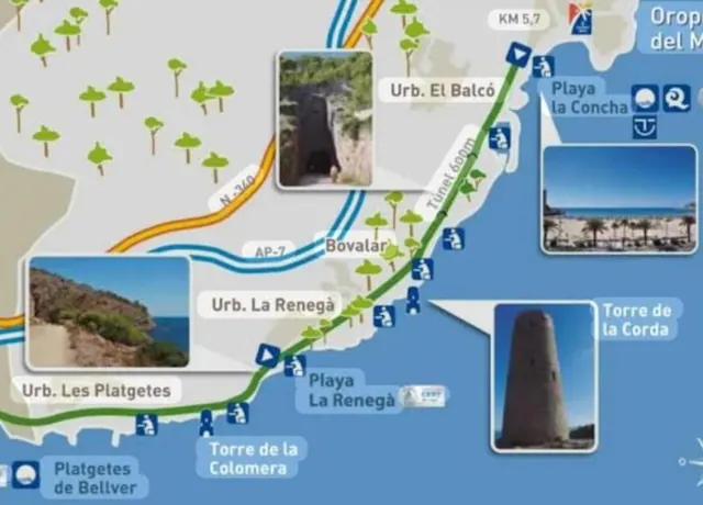 Rutas y playas cercanas