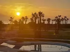 Atardecer desde la terraza